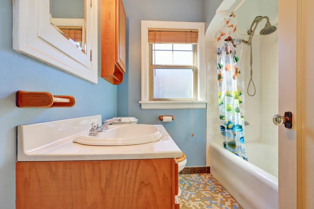 Lake Gaston bathroom before and after renovation